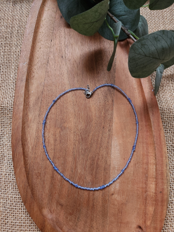 Soft Romance - Colier Blue Mist | Choker handmade
