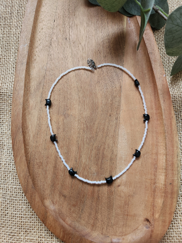 Soft Romance - Colier Midnight Cats | Choker handmade