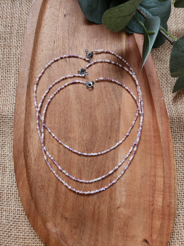 Soft Romance - Colier Pink Haze | Choker handmade