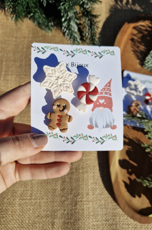 Holly Jolly - Set broșe Snowy Sweets