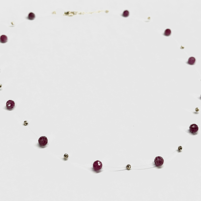 Lantisor cu bile din Aur si Rubin Royalstone [2]