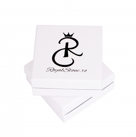 Bratara cu bile, cilindri de Aur si Cristal fatetat, pe snur Royalstone, marime 17-19 cm [2]
