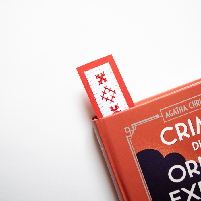 Semn de carte brodat manual - Mărțișor II [3]