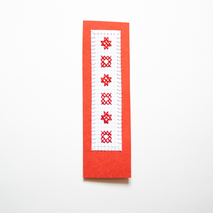 Semn de carte brodat manual - Mărțișor III [2]