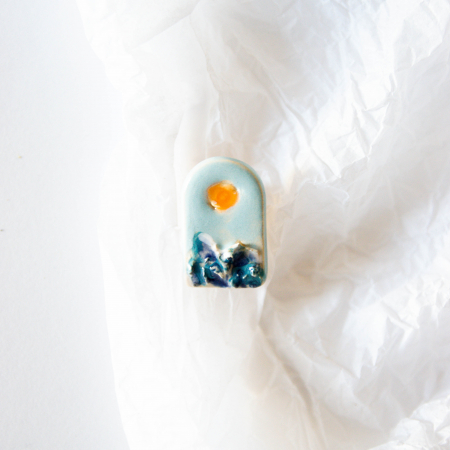 BROȘE - Broșă - Ca la mare (cu soare)