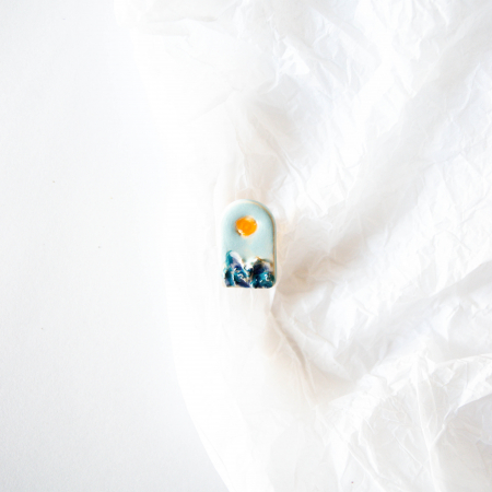 Broșă - Ca la mare (cu soare) [1]