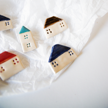 Broșă - Te aștept acasă(albastră) [1]