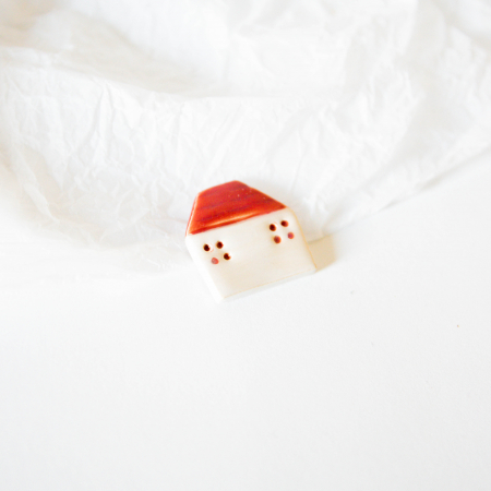 BROȘE - Broșă - Te aștept acasă(roșie)