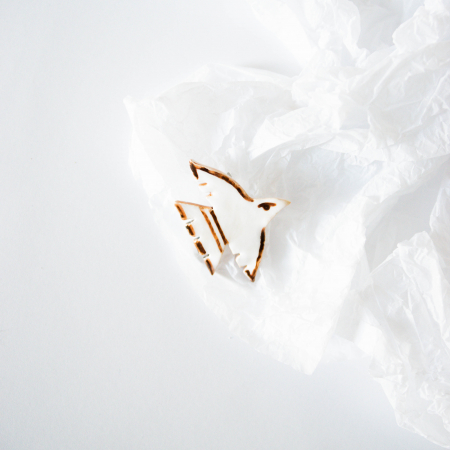 Broșă - Pasăre măiastră-n zbor(cu aripi deschise, maro) [1]