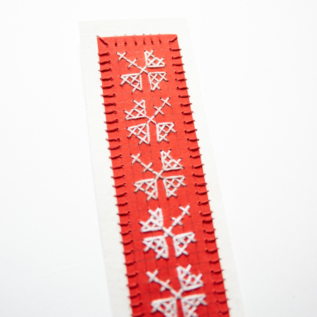 Semn de carte brodat manual - Mărțișor I [1]