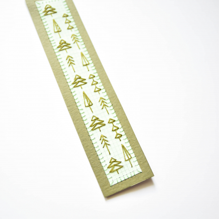 Semn De Carte - Verde Împărat Brodat(verde pastel) [2]