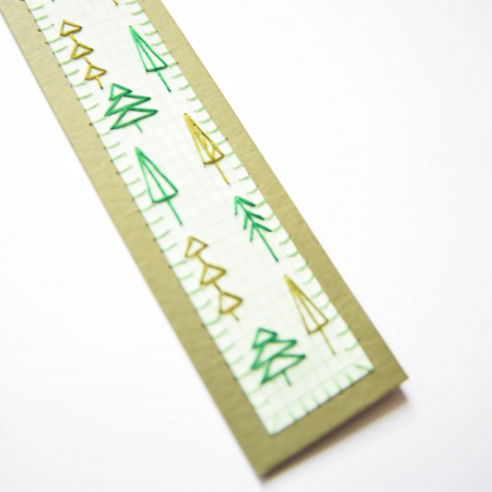 Semn De Carte - Verde Împărat Brodat(verde&verde pastel) [2]