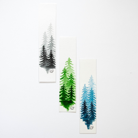 Semn de carte - Verde Împărat pictat [1]