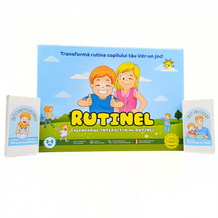 Rutinel - Calendarul interactiv al Rutinei - Set Rutinel Complete Edition - Baieti