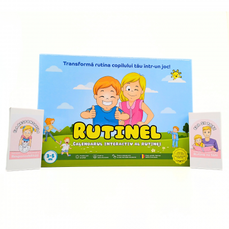 Rutinel - Calendarul interactiv al Rutinei - Set Rutinel Complete Edition - Fete
