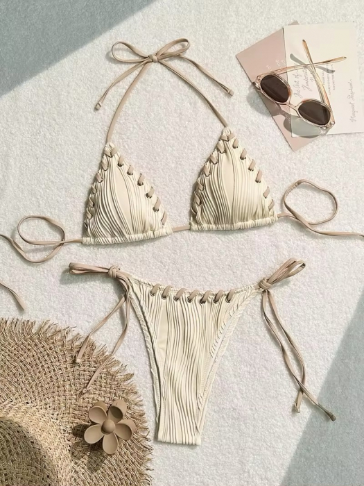 Costum de baie 2 piese bej Zanyah [1]