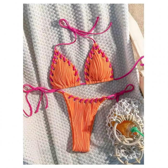 Costum de baie 2 piese orange Zanyah [7]