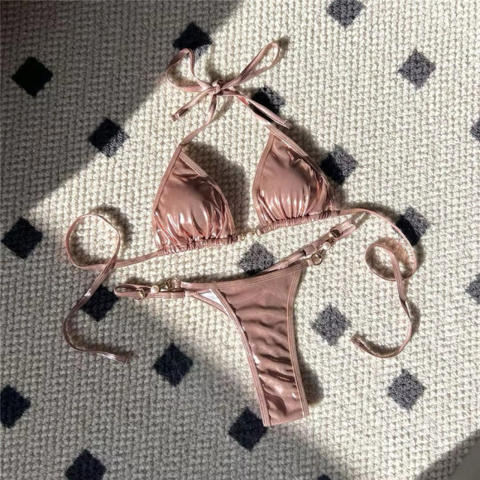 Costum de baie 2 piese Peach Pink [6]
