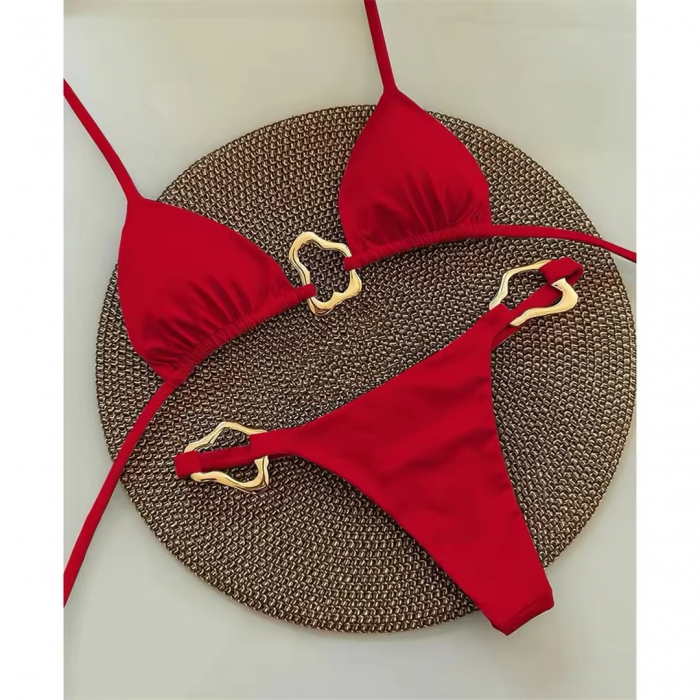 Costum de baie 2 piese rosu Ivanna [1]