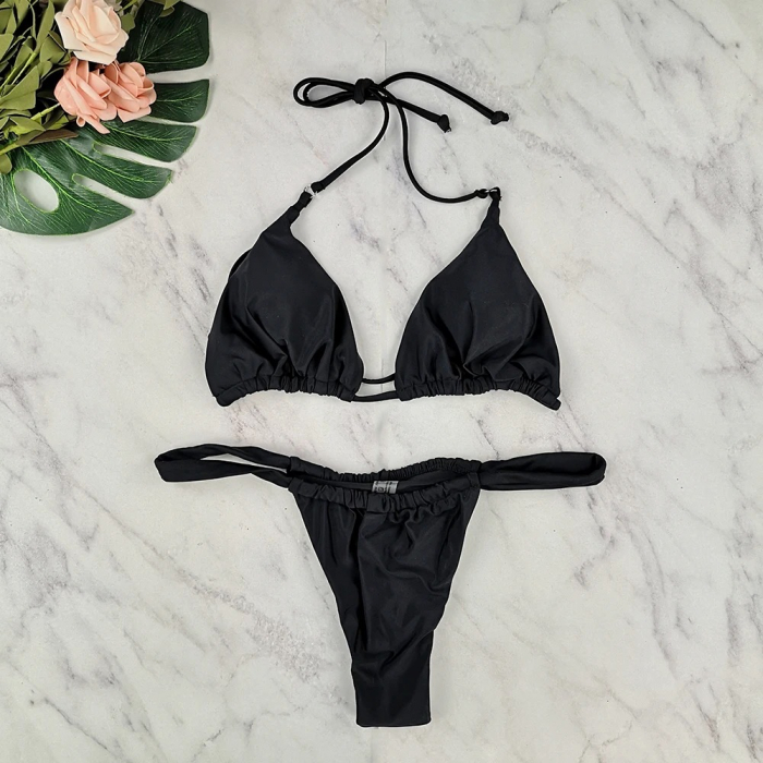 Costum de baie brazilian 2 piese negru Gracie [8]