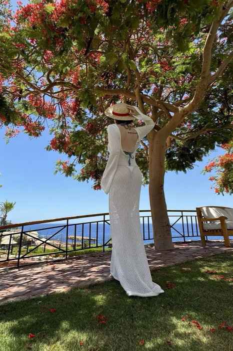 Rochie de plaja alba Eden [6]