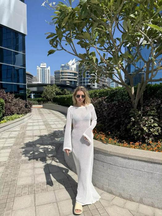 Rochie de plaja alba Eden [7]