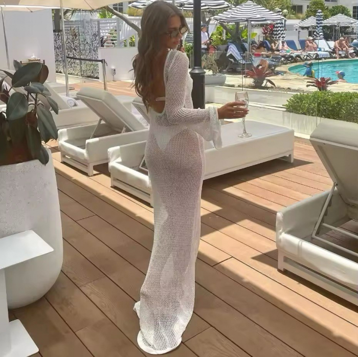 Rochie de plaja alba Eden [4]