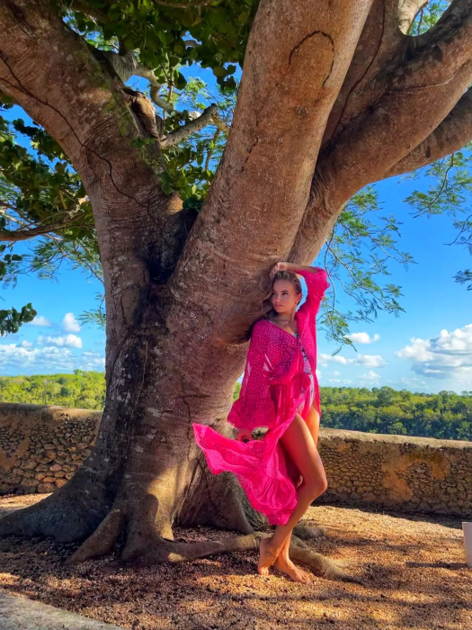 Rochie de plaja Pink [6]