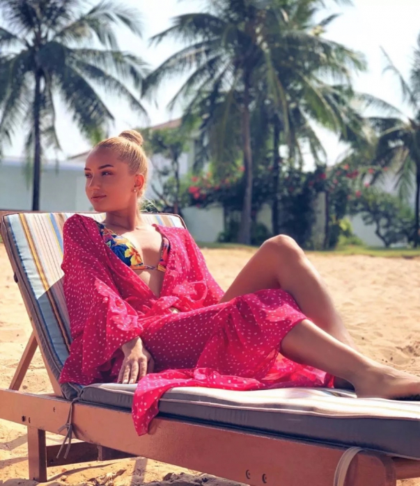 Rochie de plaja Pink [5]