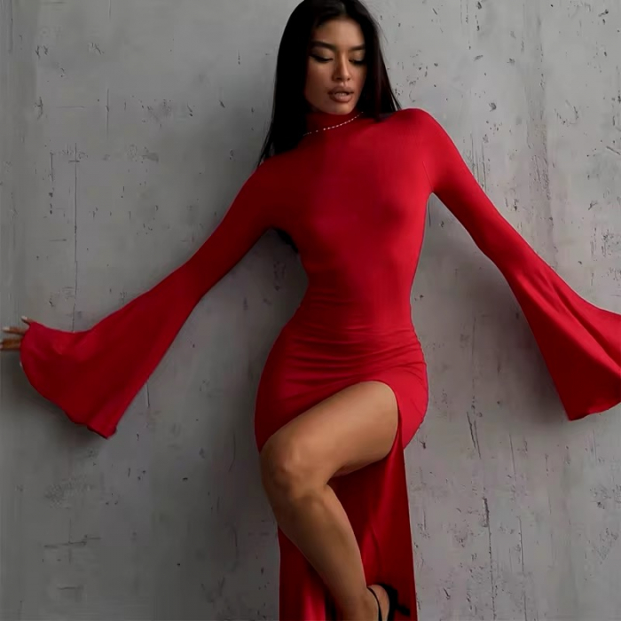 Rochie lunga de seara rosie Ruby [1]