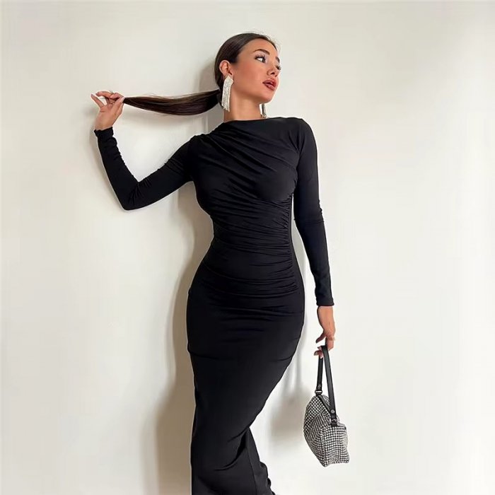 Rochie midi mulata neagra Gloria [1]