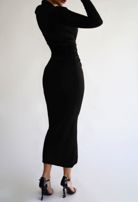 Rochie mulata midi neagra Alicia [5]