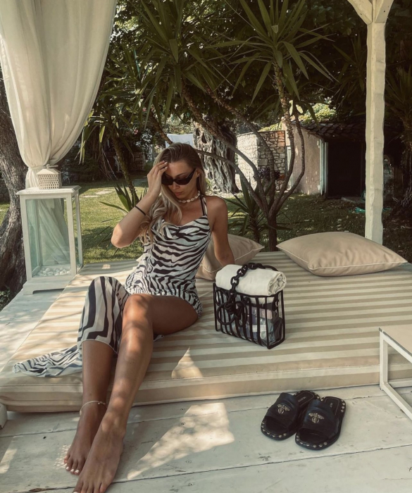 Zebra Beach Dress [6]