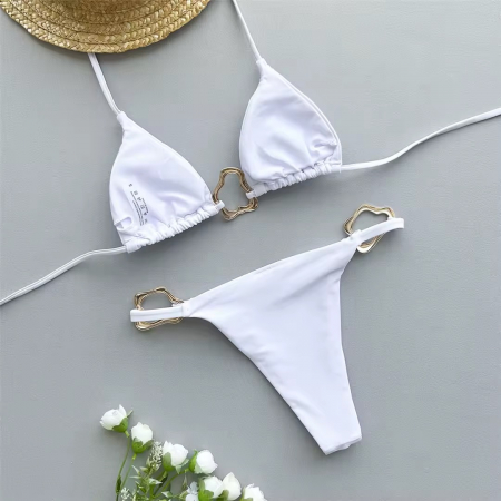 Costum de baie 2 piese alb Ivanna [5]