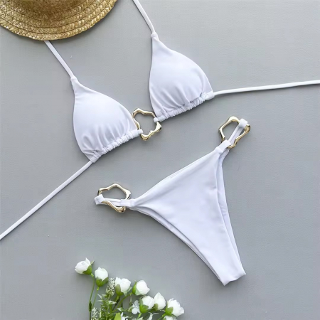 Costum de baie 2 piese alb Ivanna [4]
