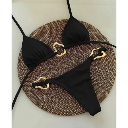 Noutati - Costum de baie 2 piese negru Ivanna