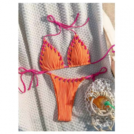 Costum de baie 2 piese orange Zanyah [6]