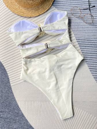 Costum de baie 3 piese ivoire Anne [12]