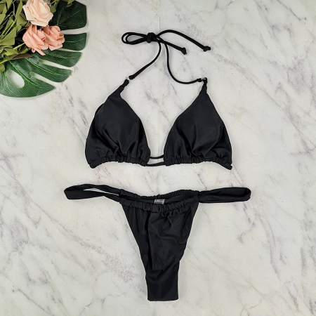 Costum de baie brazilian 2 piese negru Gracie [7]