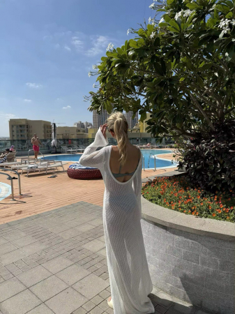 Rochie de plaja alba Eden [8]