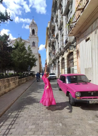 Rochie de plaja Pink [3]