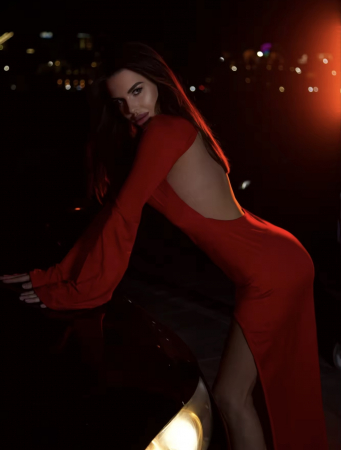 Rochie lunga de seara rosie Ruby [8]