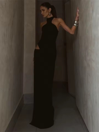 Rochie lunga neagra Valery [1]
