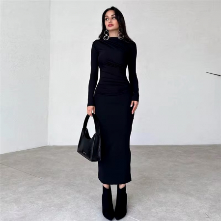 Rochie midi mulata neagra Gloria [4]