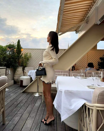 Rochie mini alba tricotata Camille [6]