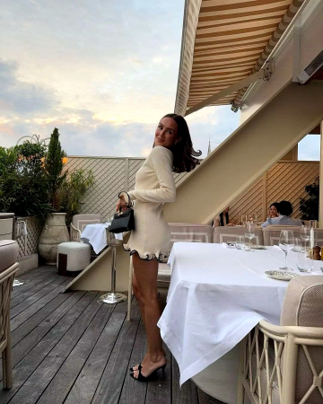 Rochie mini alba tricotata Camille [5]