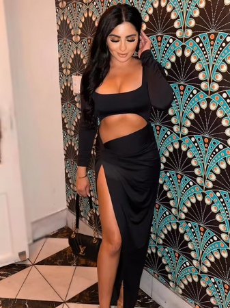 Rochie mulata midi neagra Alicia [3]