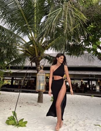 Rochie neagra crapata Maldive [3]