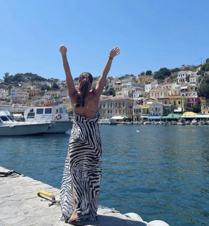 Zebra Beach Dress [6]