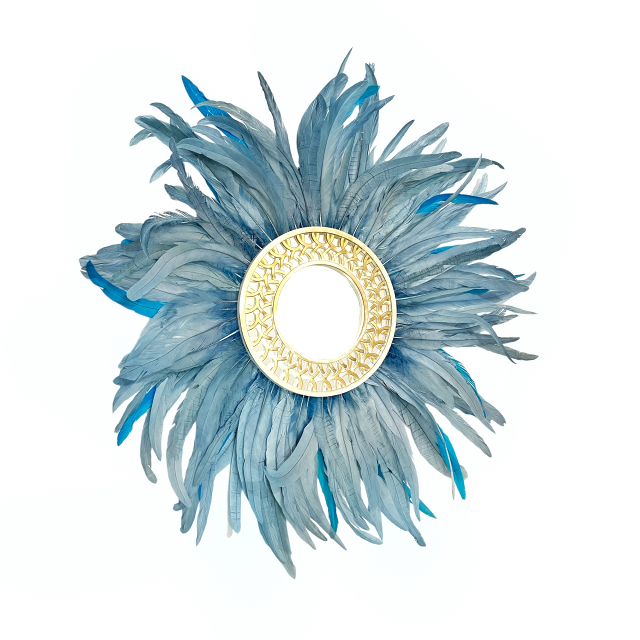 Oglinda decorativa de perete cu pene negre SINSY, 70-75 cm [2]